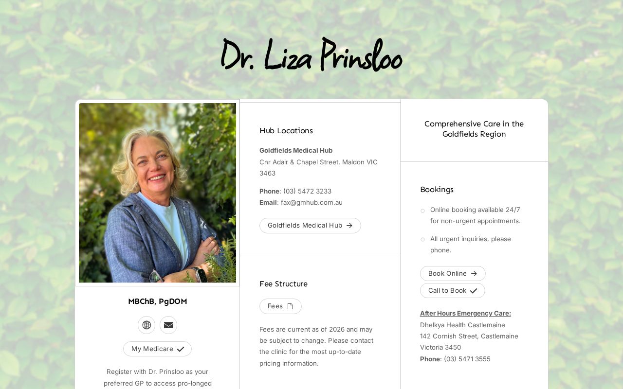 Dr. Liza Prinsloo